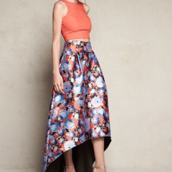 Sachin + Babi hi-lo skirt and crop top set - Picture 2 of 5